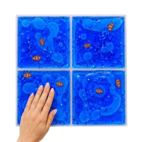   Szenzoros csempe folyadékkal töltve 30×30 cm kék – Tullo
