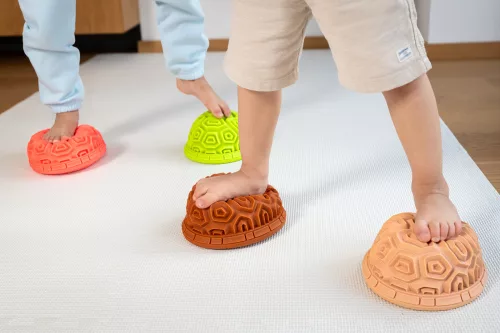 Egyensúlyozó félgömb szett teknőspáncél mintás 4 db-os TULLO