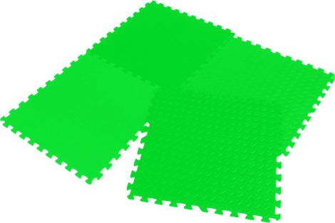 Puzzle fitnesz szőnyeg zöld 60x60x1,2 cm (4db-os) ENERO FIT