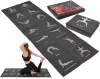 Jóga oktató matrac összehajtható 170x60x0,5 cm – fekete, ENERO-Fit
