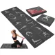 Jóga oktató matrac összehajtható 170x60x0,5 cm – fekete, ENERO-Fit