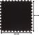 Puzzle fitnesz szőnyeg EVA fekete 60x60x1 cm (4 db-os) ENERO FIT
