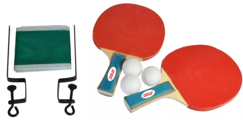 Pingpong szett hálóval, 2 ütő + 3 labda – ENERO