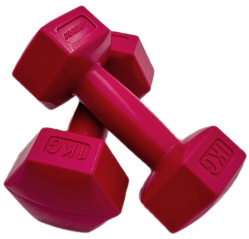 Kézisúlyzó 2x1 kg pink EB-Fit