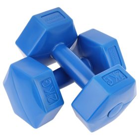 Kézi súlyzó szett, 2×2 kg – kék – ENERO-Fit