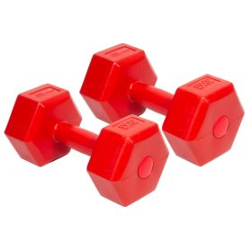 Kézisúlyzó 2x3 kg piros ENERO-Fit
