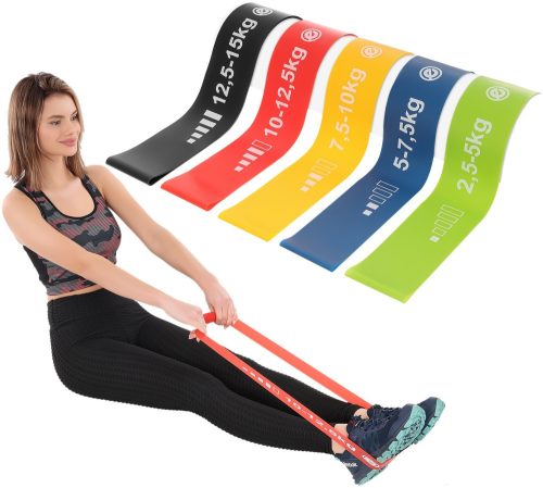 Erősítő gumiszalag készlet, Mini Band 5 darabos – ENERO-Fit