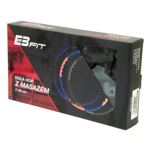 Hullahopp karika masszírozó 98 cm fekete/szürke Eb-Fit