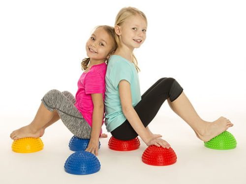 Egyensúlyozó masszázs félgömb PREMIUM, tüskés 1 db pink ENERO-Fit