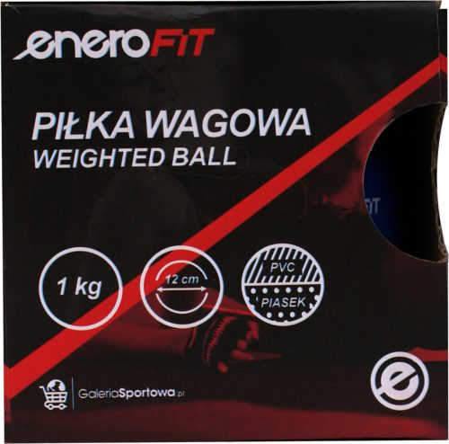 Súlylabda (Toning Ball) 1 kg – királykék, ENERO Fit