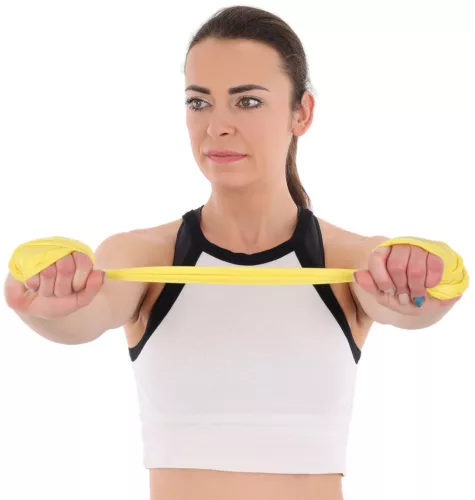 Erősítő gumiszalag 9-11 kg 200x15 cm Piros ENERO Fit