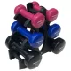 Súlyzó szett állvánnyal, 7 kg – vinyl borítás – ENERO-Fit