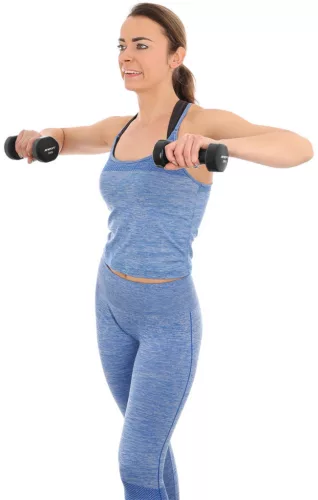 Súlyzó szett állvánnyal, 7 kg – vinyl borítás – ENERO-Fit