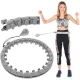 Hullahopp karika, tornakarika 55–133 cm – masszázs, 1,2 kg, szürke, ENERO-Fit