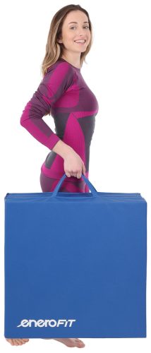 Összehajtható gimnasztikai matrac 180x60x5 cm kék ENERO-Fit