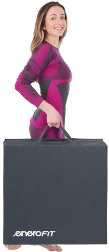 Összehajtható gimnasztikai matrac 180x60x5 cm szürke ENERO-Fit