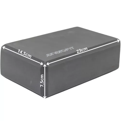 Jóga tégla 23x14,5x7,5 cm, szürke 120 g ENERO-Fit