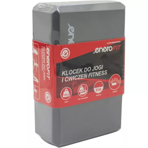Jóga tégla 23x14,5x7,5 cm, szürke 120 g ENERO-Fit