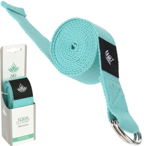 Jóga heveder, szalag zöld 180x6,5 cm XQMAX