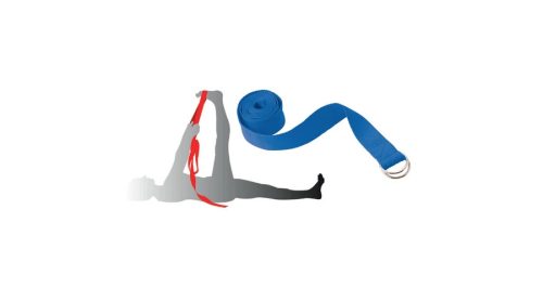 Jóga heveder, szalag zöld 180x6,5 cm XQMAX