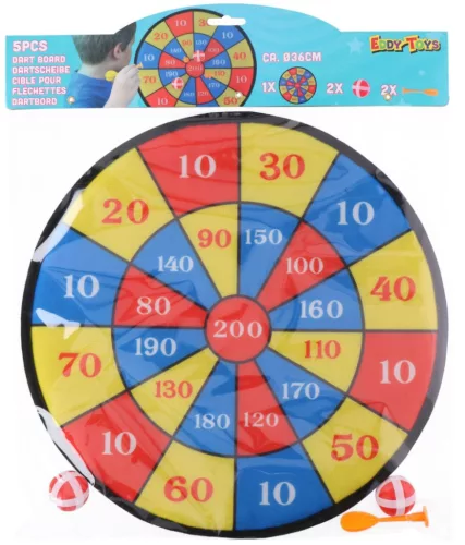 Gyermek darts, tépőzáras – 36 cm, öntapadós – ENERO PRO