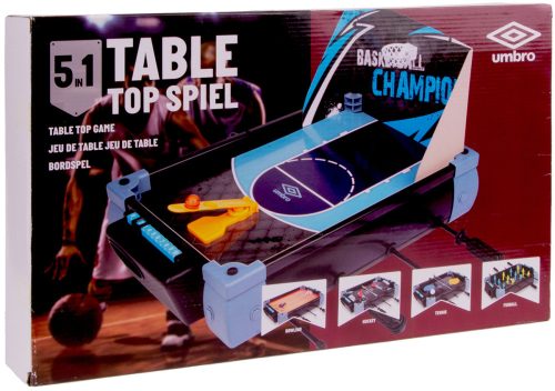Többfunkciós asztali játék szett – 5 az 1-ben mini játékkészlet – Umbro