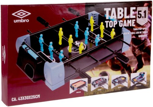 Többfunkciós asztali játék szett – 5 az 1-ben mini játékkészlet – Umbro