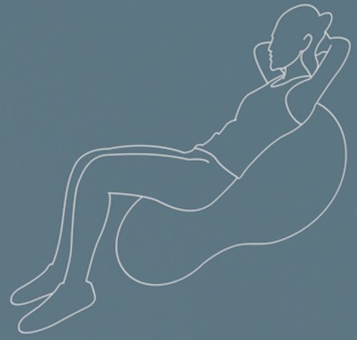 Gimnasztikai labda ovális, mogyoró labda 100x50 cm acélszürke UMBRO