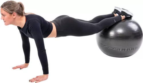 Gimnasztikai labda, 65 cm fekete Pure 2 Improve