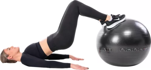 Gimnasztikai labda, 65 cm fekete Pure 2 Improve