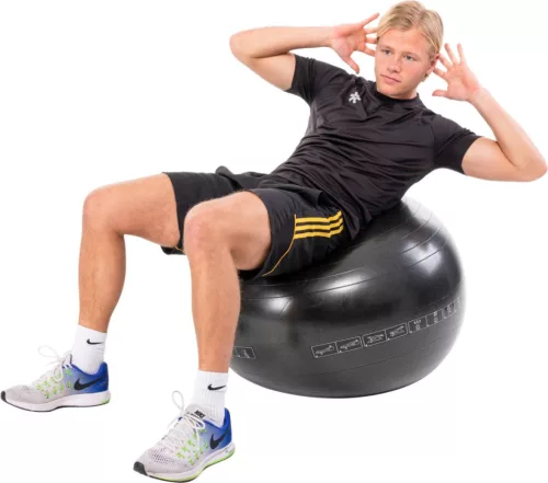 Gimnasztikai labda, 75 cm fekete Pure 2 Improve
