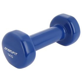   Kézisúlyzó vinyl borítással, 1 kg – kék – ENERO-Fit Premium
