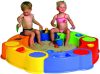 Homokozó 141 cm – kültéri, puzzle elemes – COLOMBUS RAINBOW