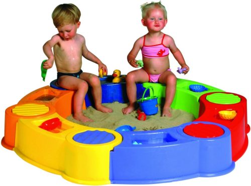 Homokozó 141 cm – kültéri, puzzle elemes – COLOMBUS RAINBOW