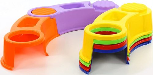 Homokozó 141 cm – kültéri, puzzle elemes – COLOMBUS RAINBOW