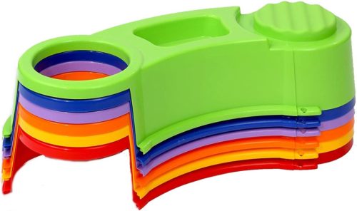 Homokozó 141 cm – kültéri, puzzle elemes – COLOMBUS RAINBOW