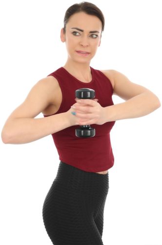 Kézisúlyzó 2 kg vinyl fekete ENERO-Fit