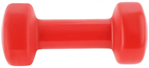 Kézisúlyzó, vinyl borítású 3 kg – piros, ENERO-Fit Premium 1 db