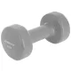 Kézisúlyzó, vinyl borítású 4 kg – szürke, ENERO-Fit Premium 1 db
