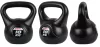Füles súlyzó, Kettlebell 10 kg, cementes, fekete ENERO Fit