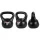 Füles súlyzó, Kettlebell 10 kg, cementes, fekete ENERO Fit