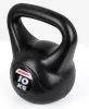 Füles súlyzó, Kettlebell 10 kg, cementes, fekete ENERO Fit