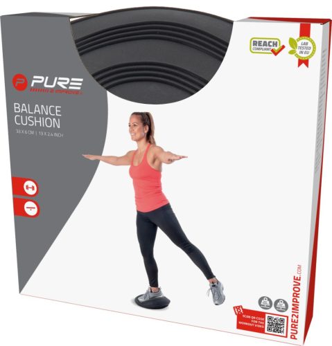 Egyensúlypárna dynair párna 32x6 cm fekete Pure 2 Improve 