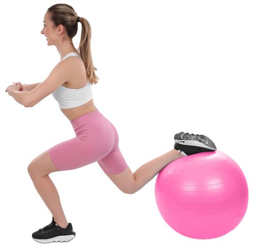 Gimnasztikai labda erősített, durranásmentes 65 cm pink - XQMAX