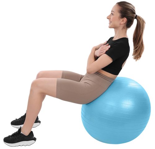 Gimnasztikai labda erősített, durranásmentes 65 cm kék XQMAX