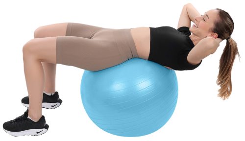 Gimnasztikai labda erősített, durranásmentes 65 cm kék XQMAX