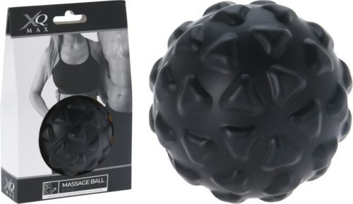 Masszírozó labda 7,5 cm – fekete, lapos háromszög mintás– XQMAX