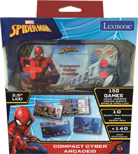 Kézi játék konzol Spider-Man 150 játék 2,5" kijelzővel – Lexibook