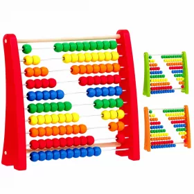 Fa számoló abakusz szivárványos kivitelben – Playfun