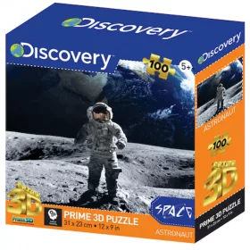   Űrhajós a Holdon 3D puzzle 100 darabos – PRIME 3D, Discovery Channel